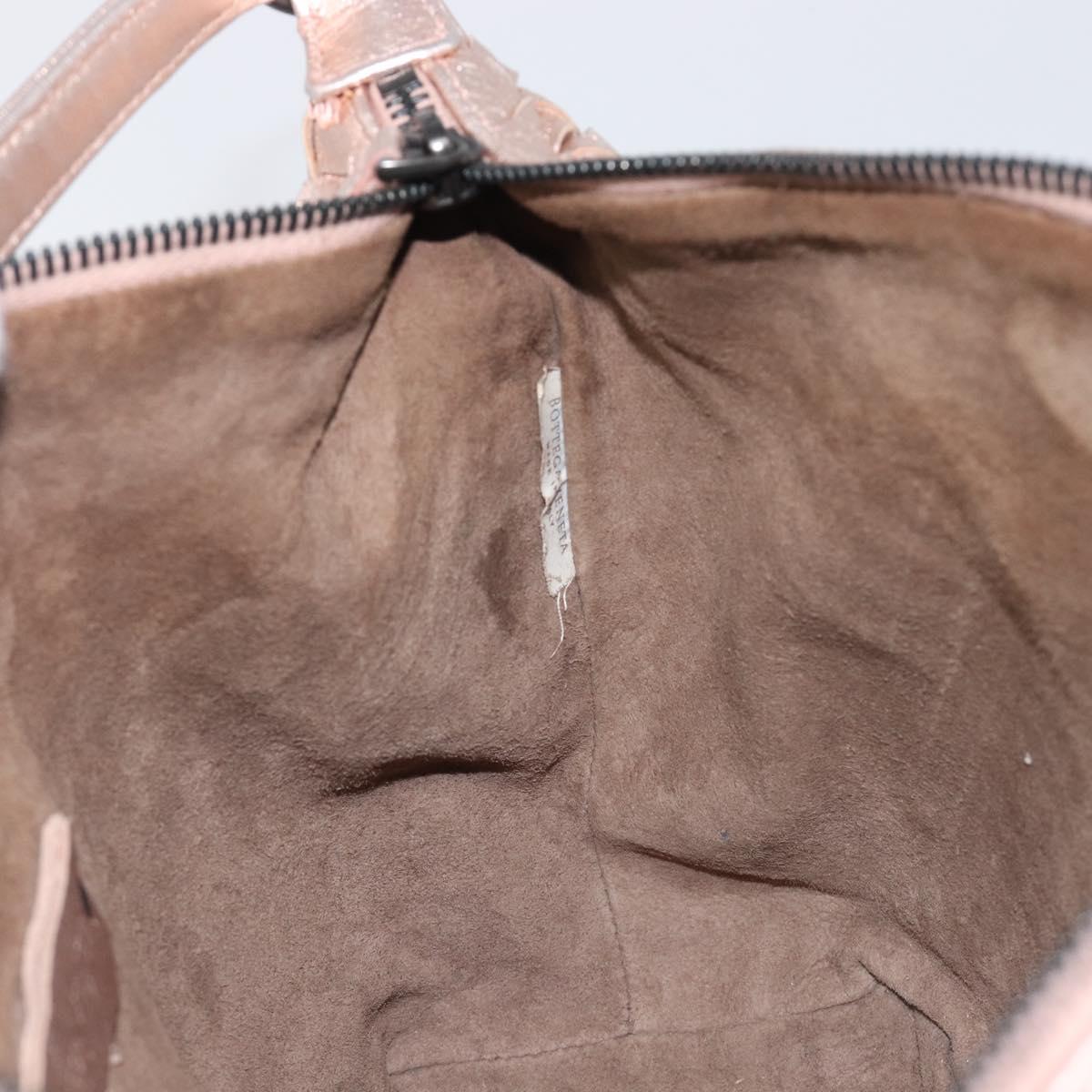 BOTTEGA VENETA INTRECCIATO Hand Bag Leather Pink Auth 205077V