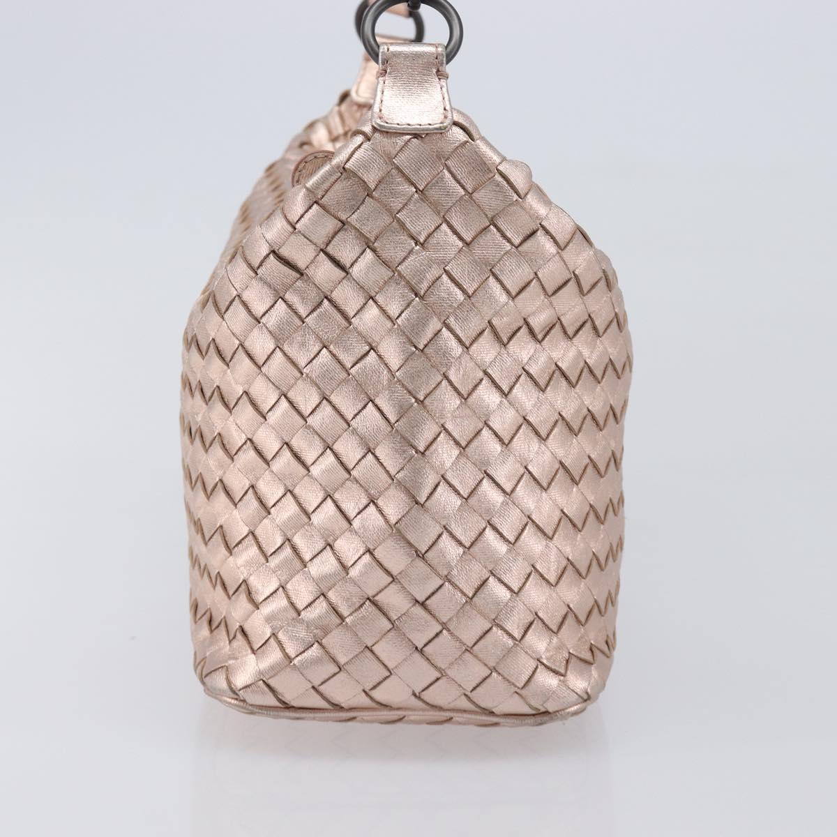 BOTTEGA VENETA INTRECCIATO Hand Bag Leather Pink Auth 205077V