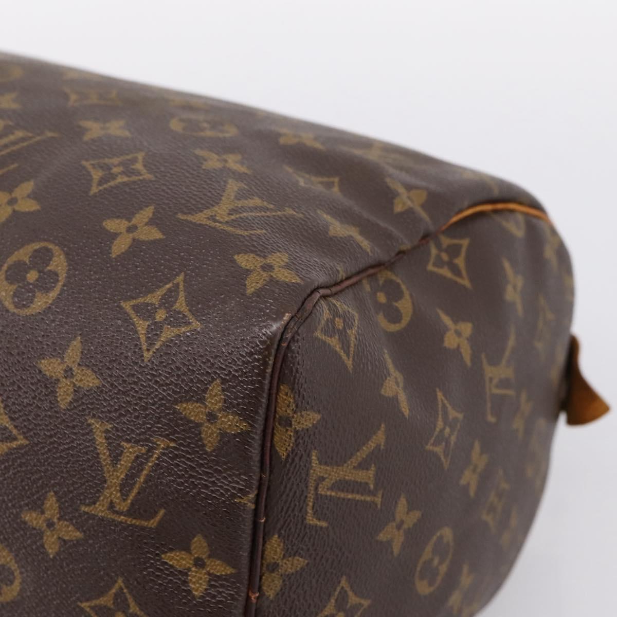 LOUIS VUITTON Monogram Speedy 30 Hand Bag M41526 LV Auth 205078