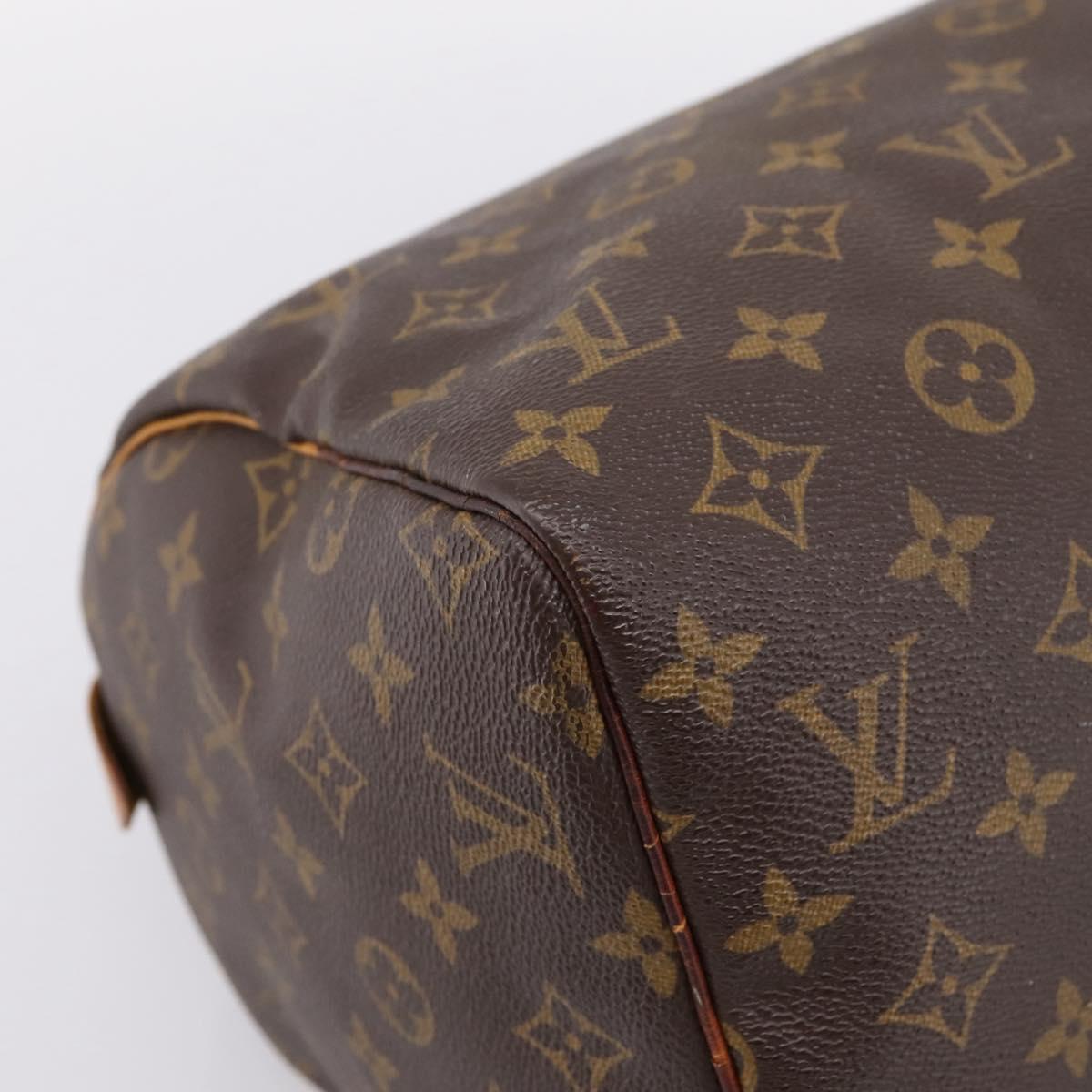 LOUIS VUITTON Monogram Speedy 30 Hand Bag M41526 LV Auth 205078