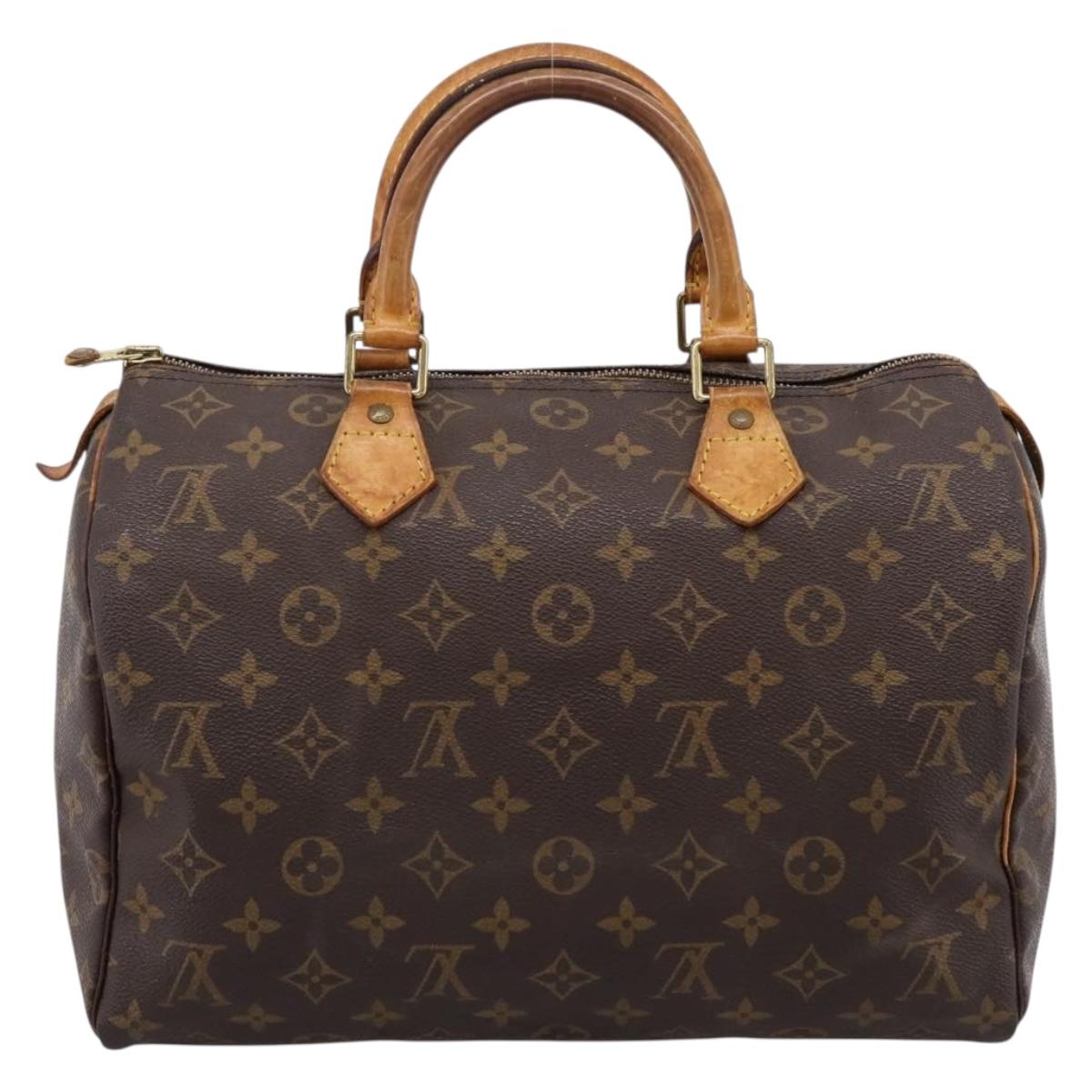 LOUIS VUITTON Monogram Speedy 30 Hand Bag M41526 LV Auth 205078