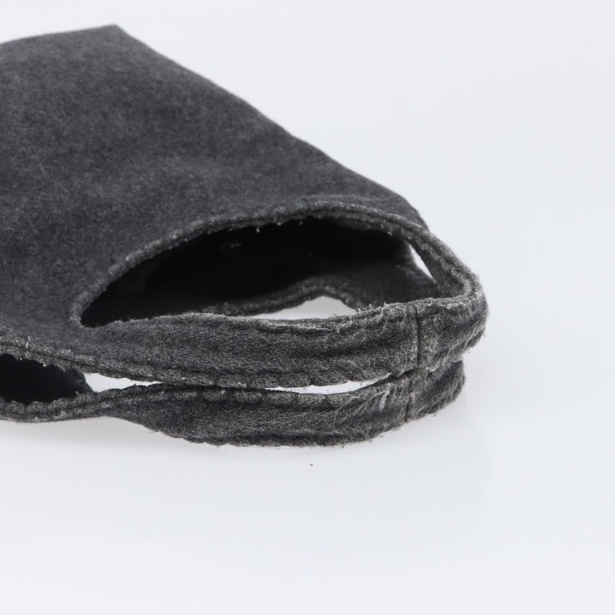 Miu Miu Hand Bag Felt Gray Auth 205081
