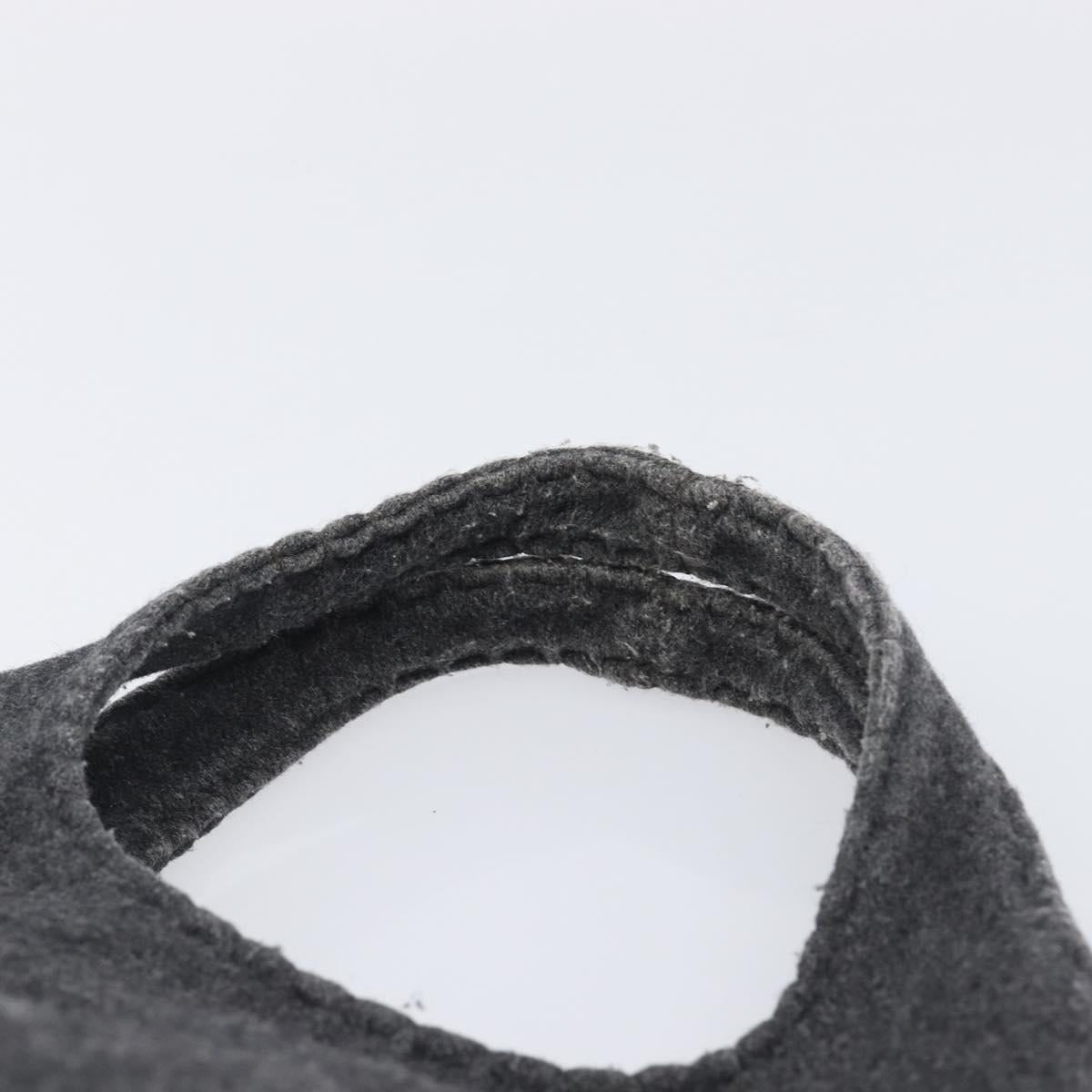 Miu Miu Hand Bag Felt Gray Auth 205081