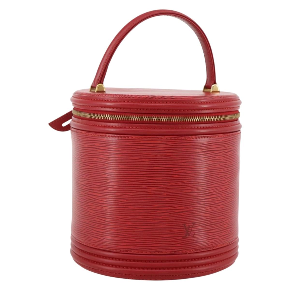 LOUIS VUITTON Epi Cannes Hand Bag Red M48037 LV Auth 205082V