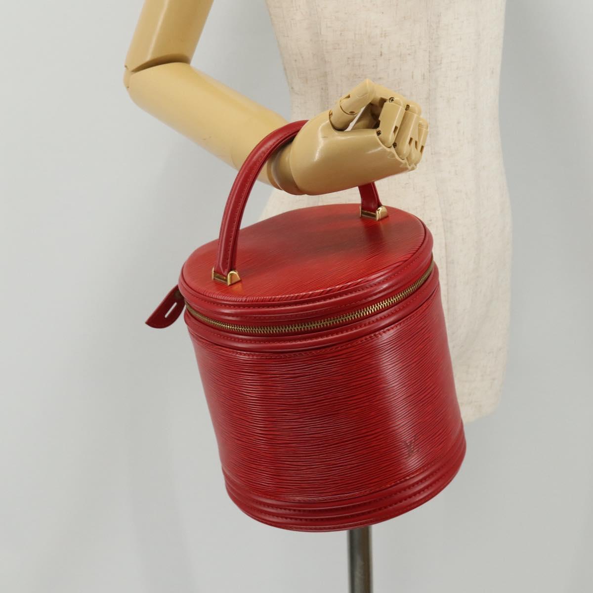 LOUIS VUITTON Epi Cannes Hand Bag Red M48037 LV Auth 205082V