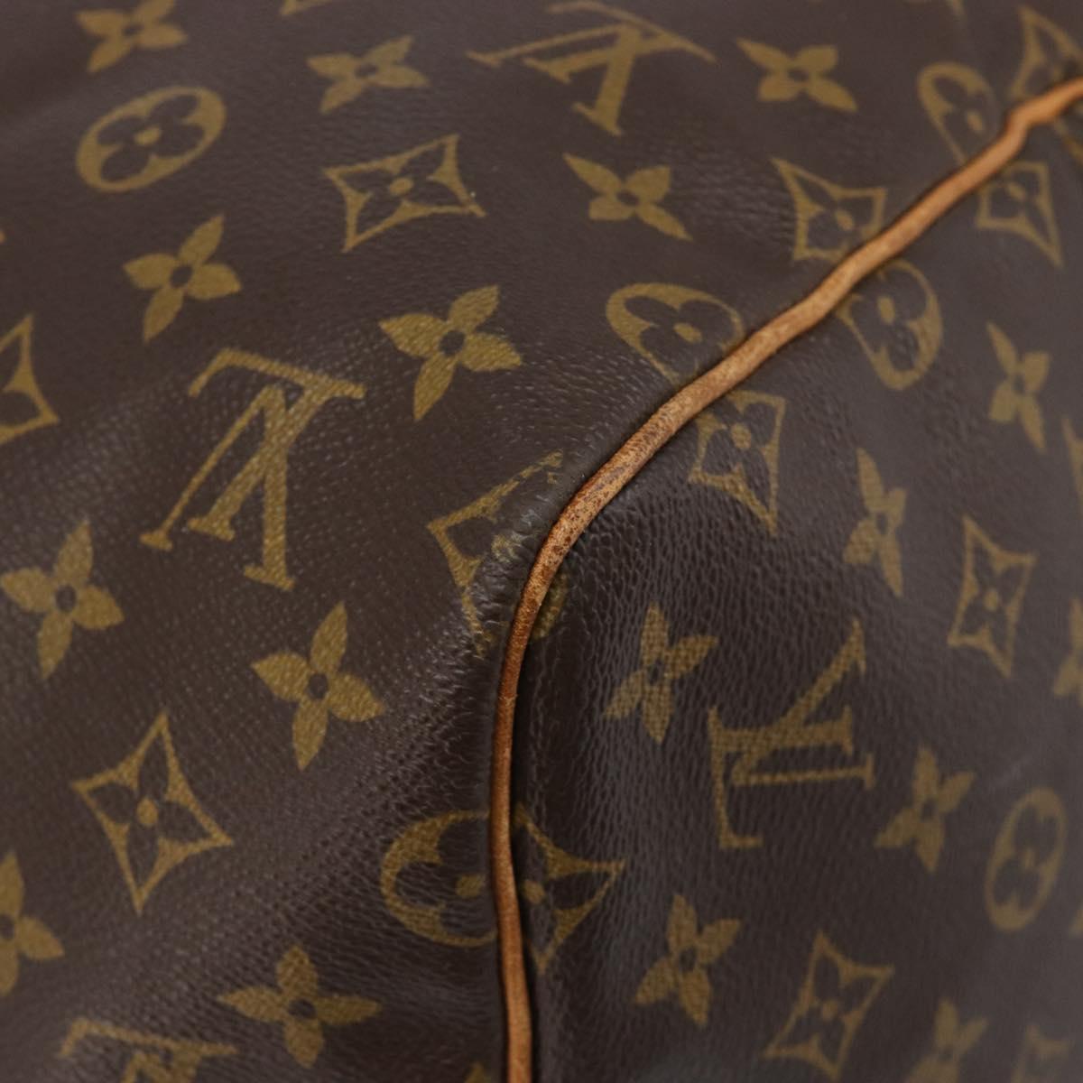 LOUIS VUITTON Monogram Keepall 55 Boston Bag M41424 LV Auth 205084V