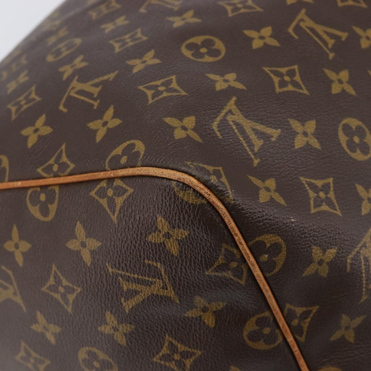 LOUIS VUITTON Monogram Keepall 55 Boston Bag M41424 LV Auth 205084V