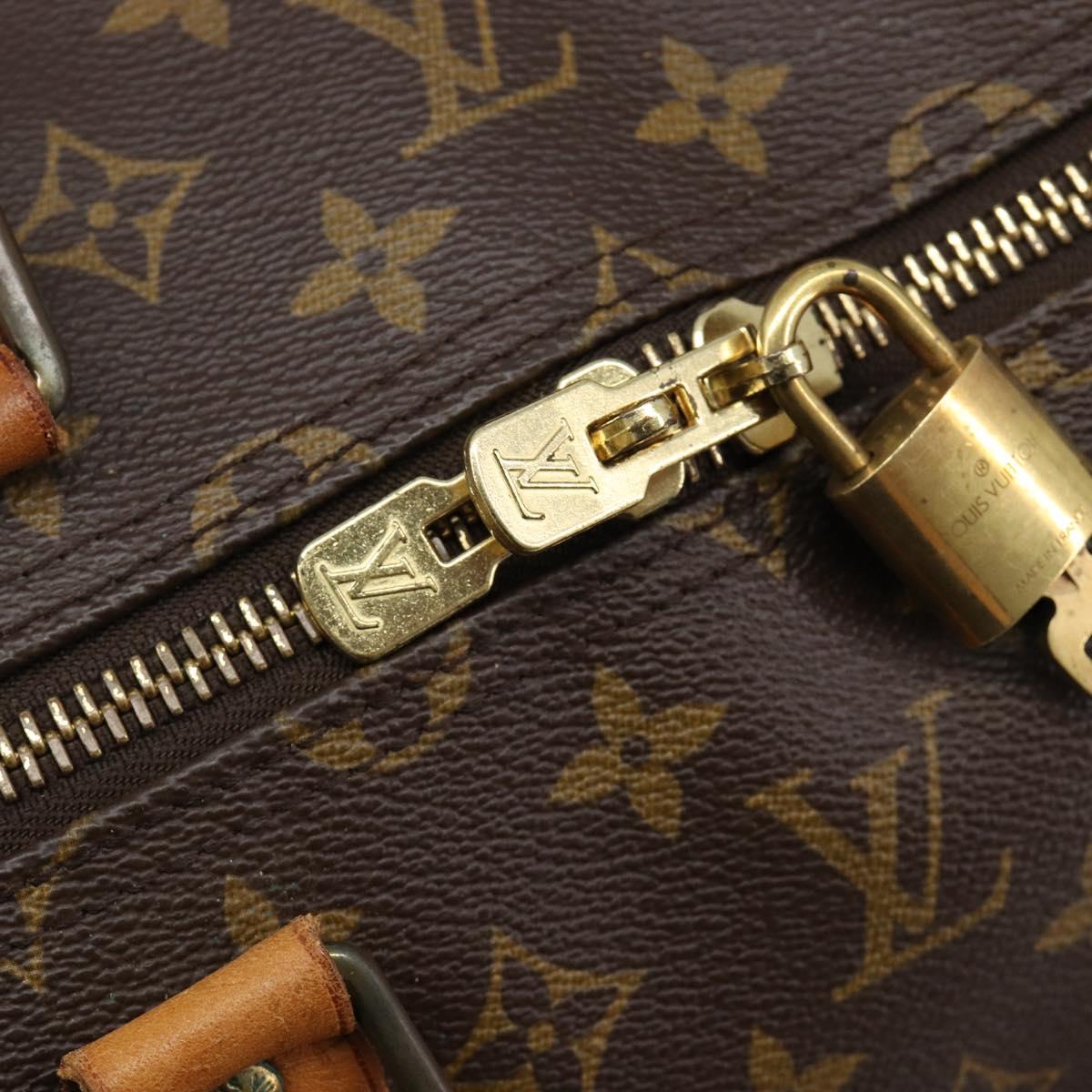 LOUIS VUITTON Monogram Keepall 55 Boston Bag M41424 LV Auth 205084V