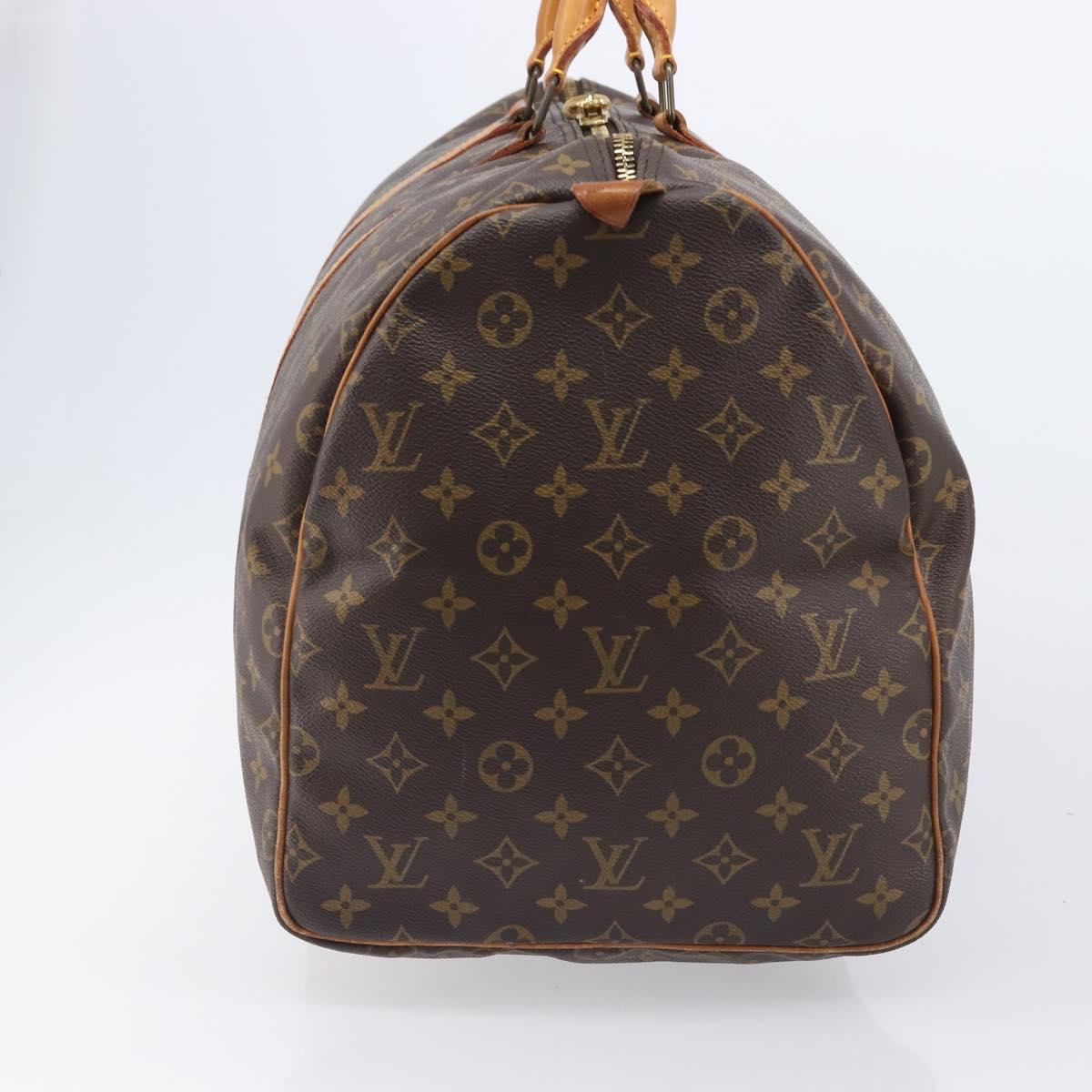 LOUIS VUITTON Monogram Keepall 55 Boston Bag M41424 LV Auth 205084V