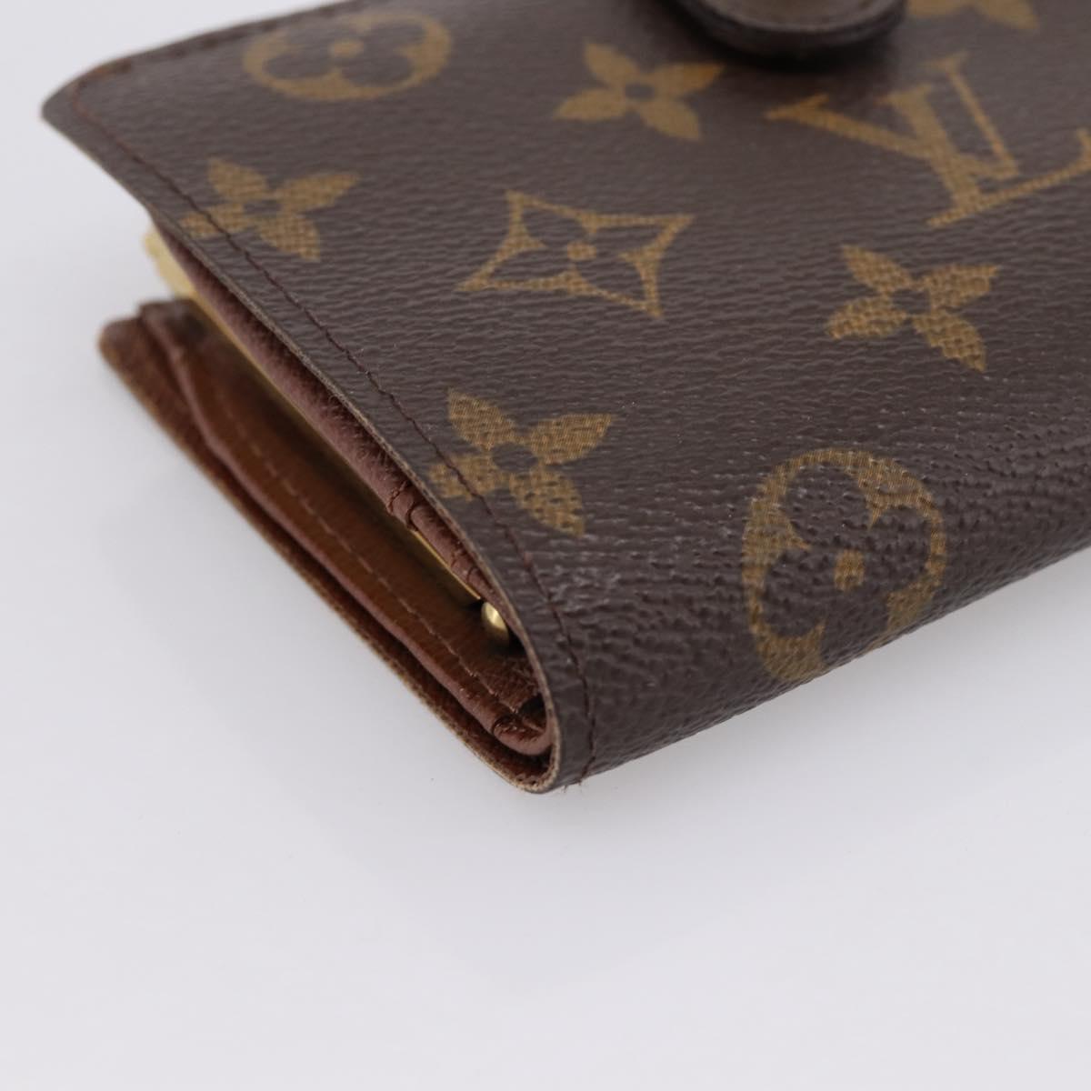 LOUIS VUITTON Porte Monnaie Billets Viennois Wallet M61663 LV Auth 205086V