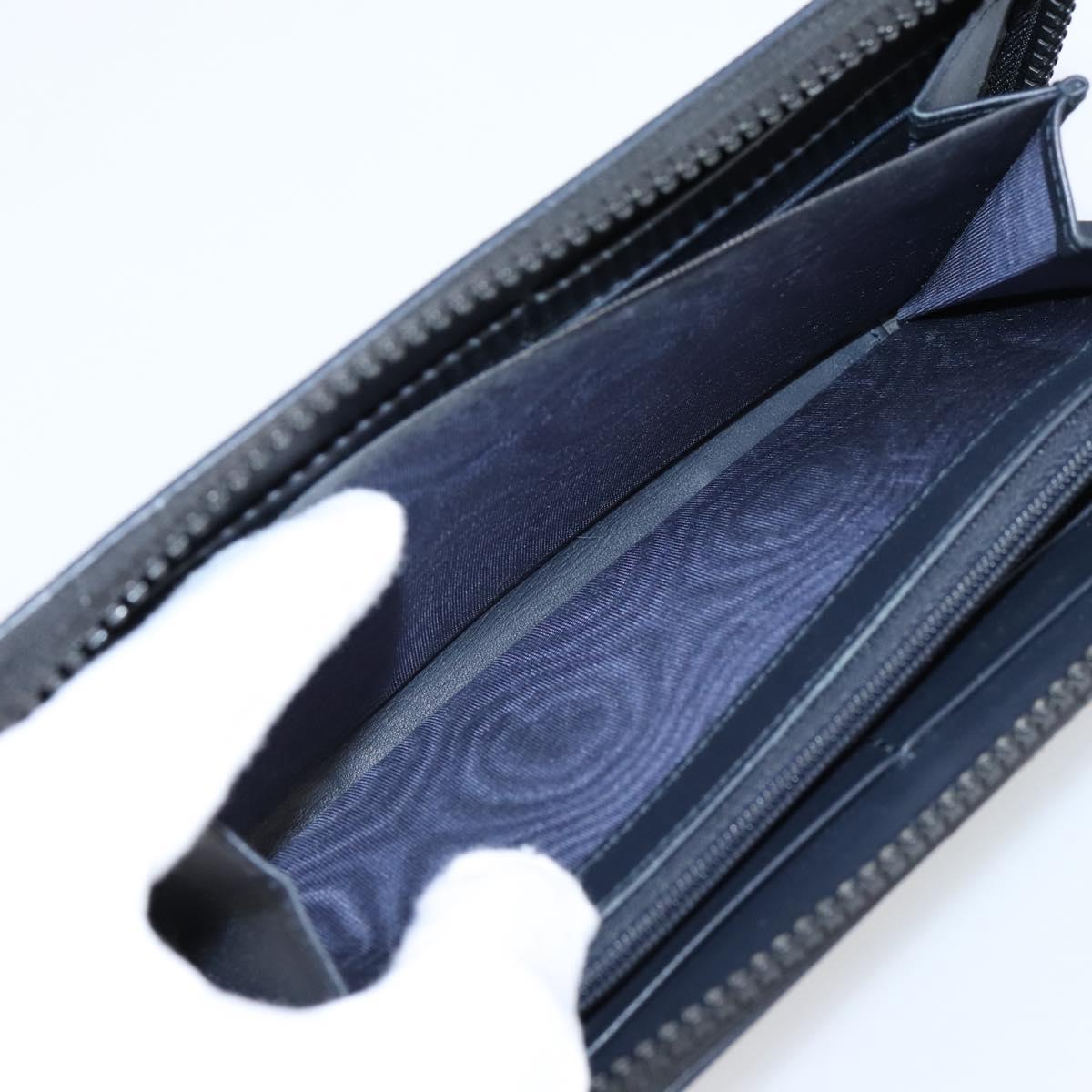 GUCCI GG Blooms Long Wallet PVC Blue Silver 408665 Auth 205088V