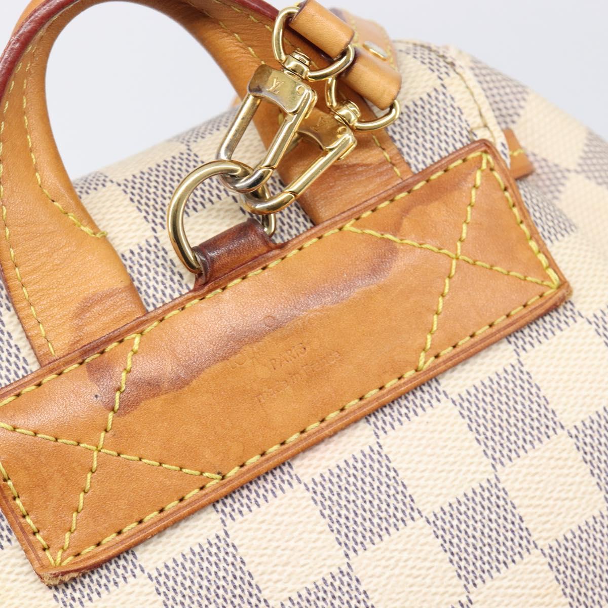 LOUIS VUITTON Damier Azur Speron BB Backpack N44026 LV Auth 205089
