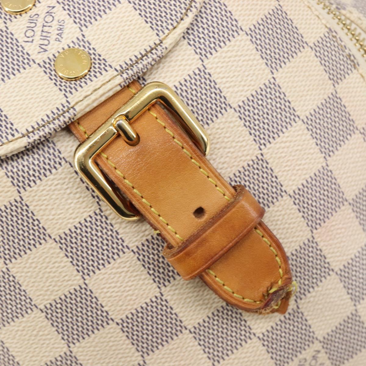 LOUIS VUITTON Damier Azur Speron BB Backpack N44026 LV Auth 205089