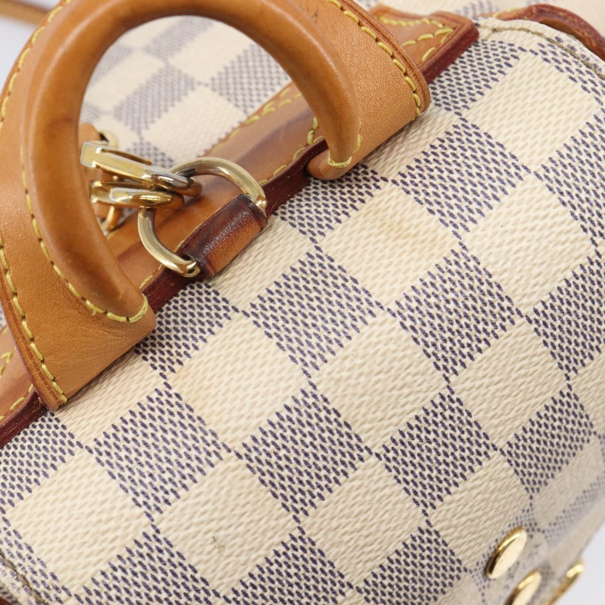 LOUIS VUITTON Damier Azur Speron BB Backpack N44026 LV Auth 205089