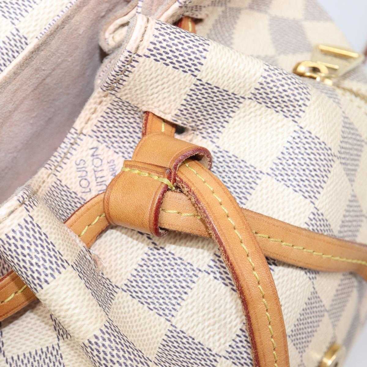 LOUIS VUITTON Damier Azur Speron BB Backpack N44026 LV Auth 205089