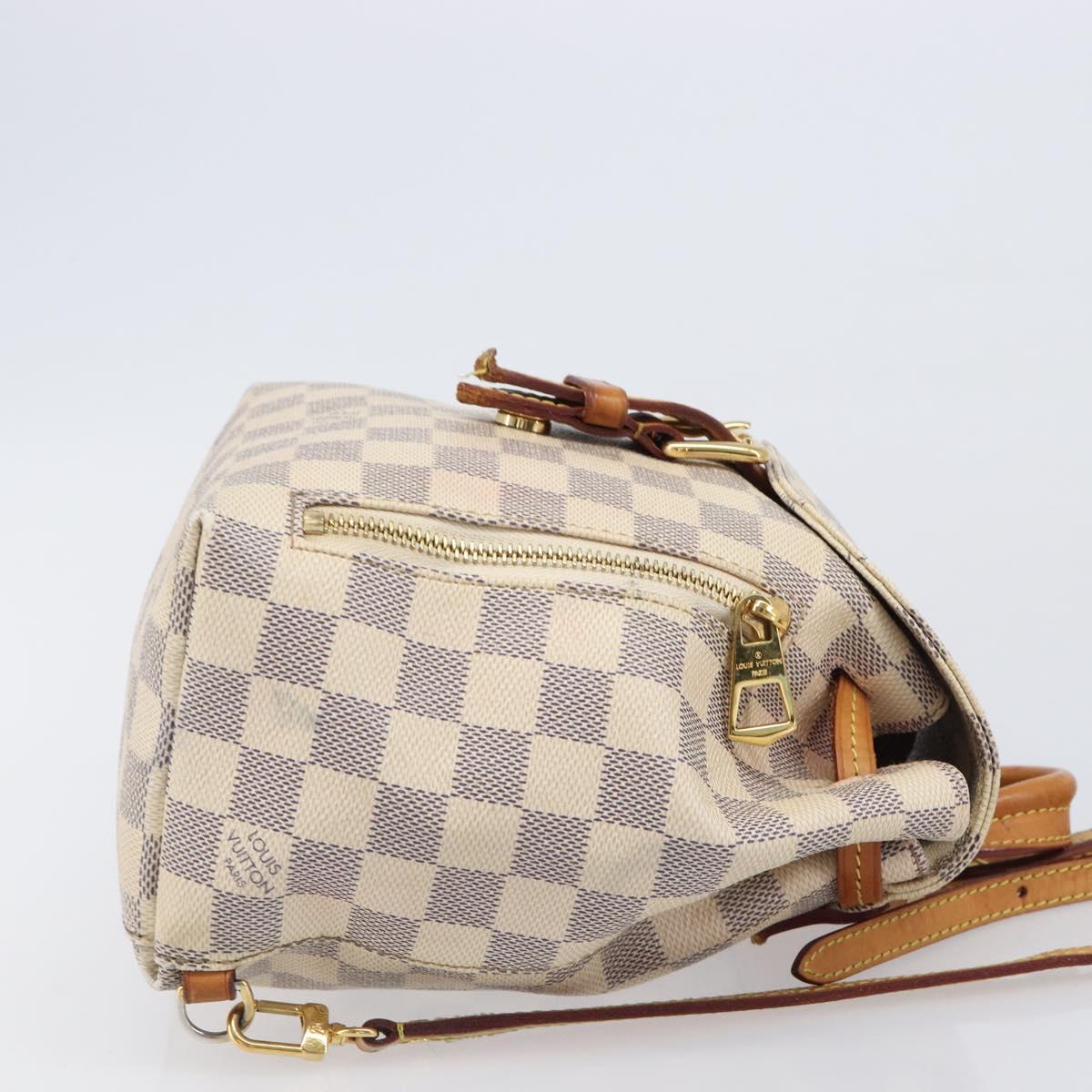 LOUIS VUITTON Damier Azur Speron BB Backpack N44026 LV Auth 205089