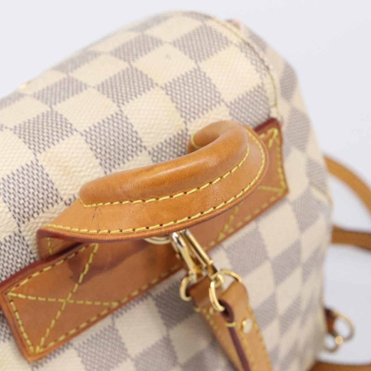 LOUIS VUITTON Damier Azur Speron BB Backpack N44026 LV Auth 205089