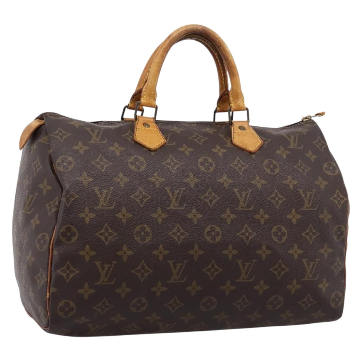 LOUIS VUITTON Monogram Speedy 35 Hand Bag M41524 LV Auth 205090