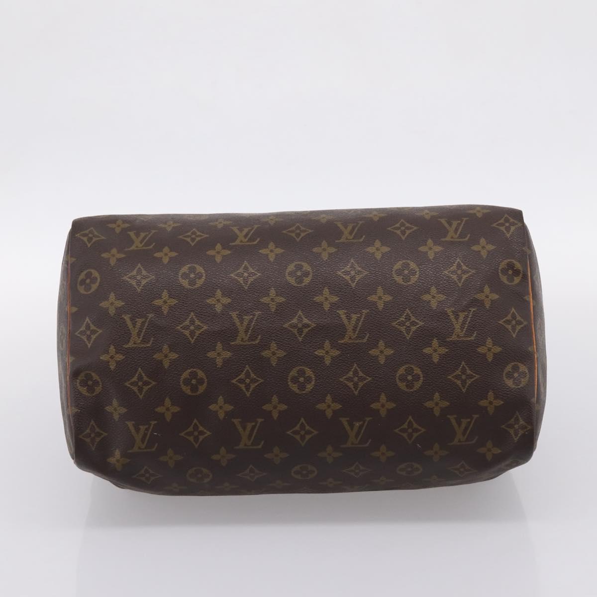 LOUIS VUITTON Monogram Speedy 35 Hand Bag M41524 LV Auth 205090