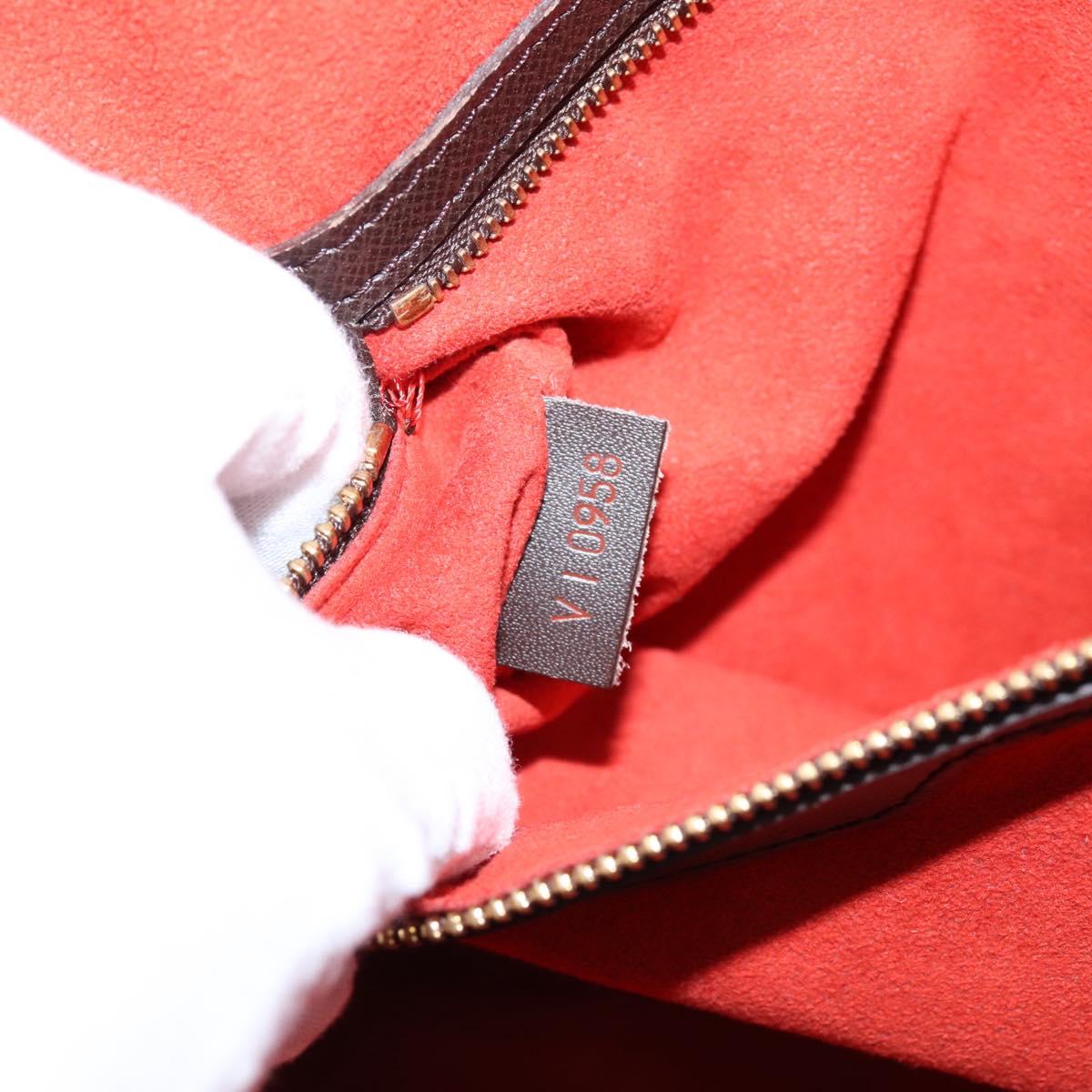 LOUIS VUITTON Damier Ebene Brera Hand Bag N51150 LV Auth 205091V