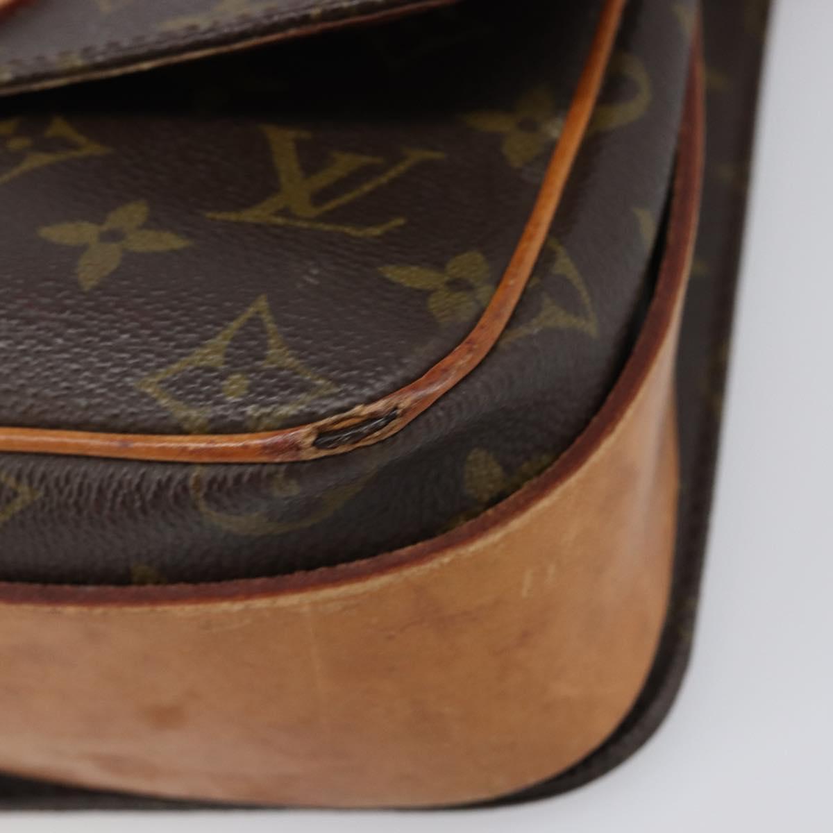LOUIS VUITTON Monogram Cartouchiere MM Shoulder Bag M51253 LV Auth 205100