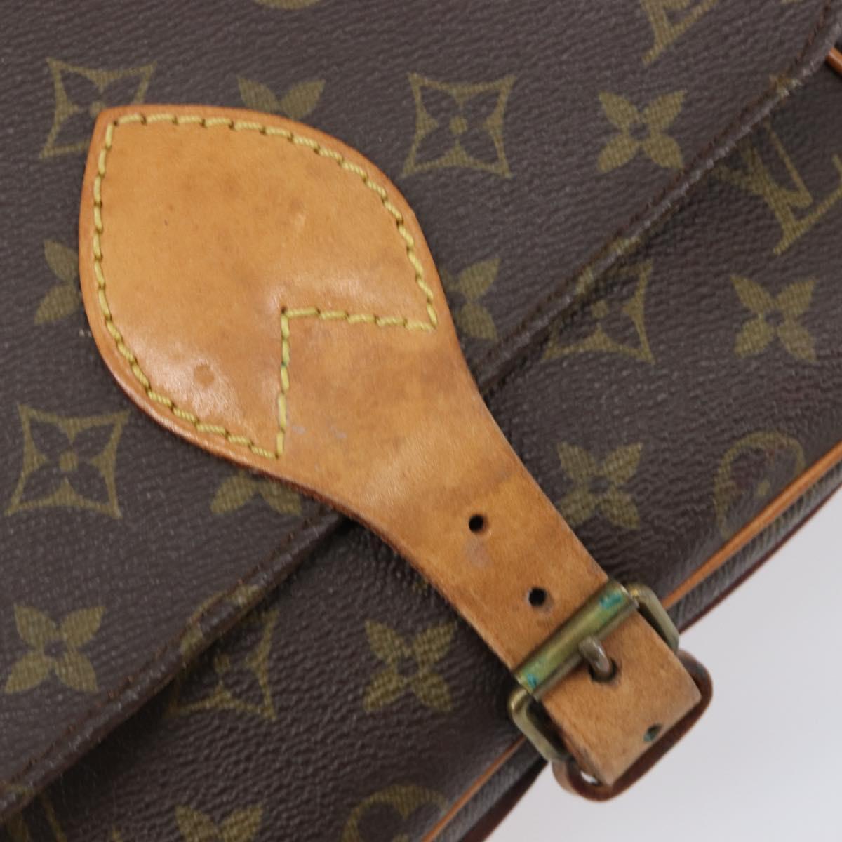 LOUIS VUITTON Monogram Cartouchiere MM Shoulder Bag M51253 LV Auth 205100