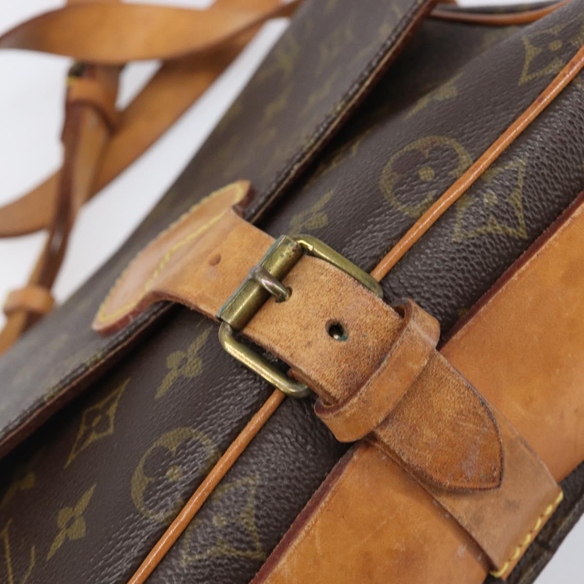 LOUIS VUITTON Monogram Cartouchiere MM Shoulder Bag M51253 LV Auth 205100