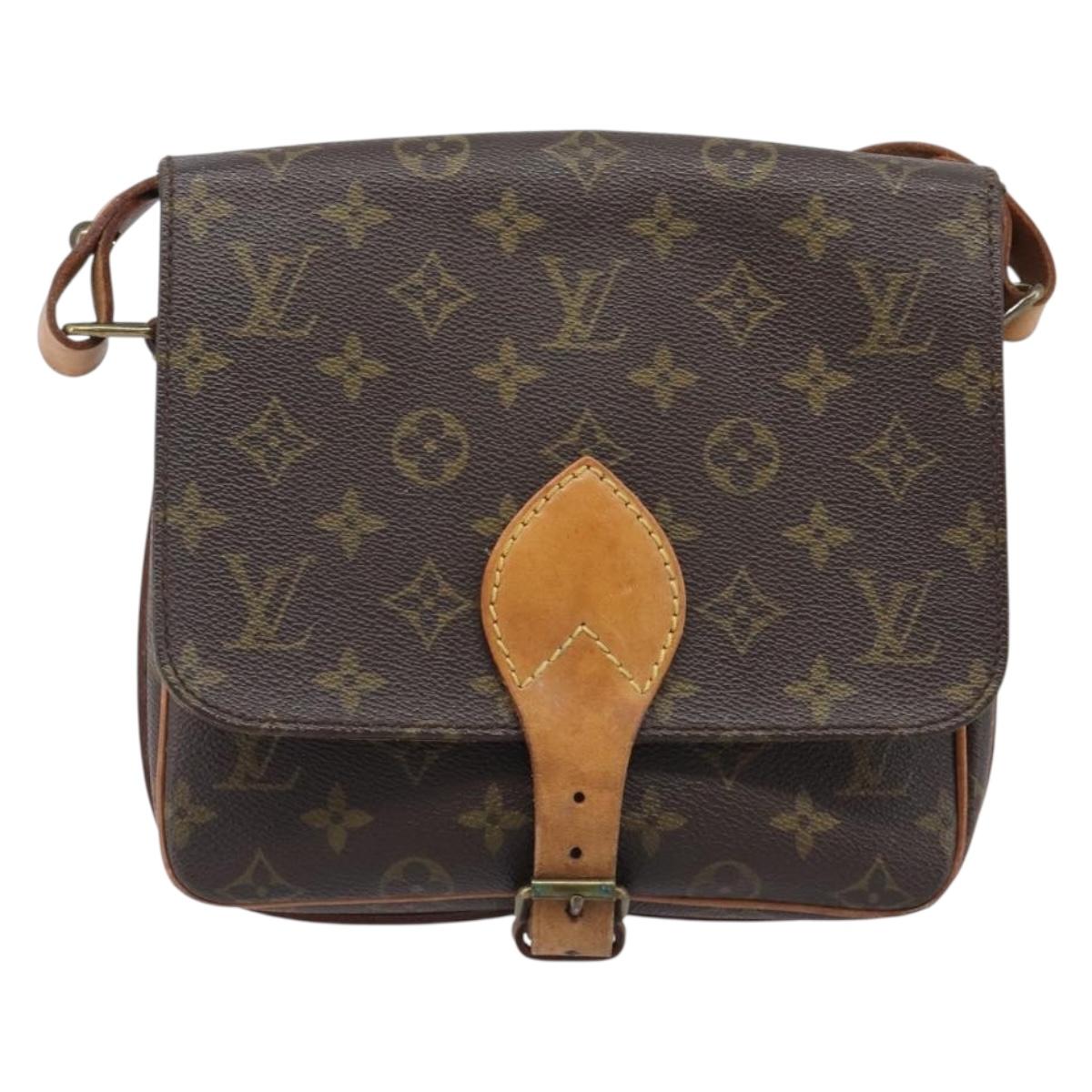 LOUIS VUITTON Monogram Cartouchiere MM Shoulder Bag M51253 LV Auth 205100