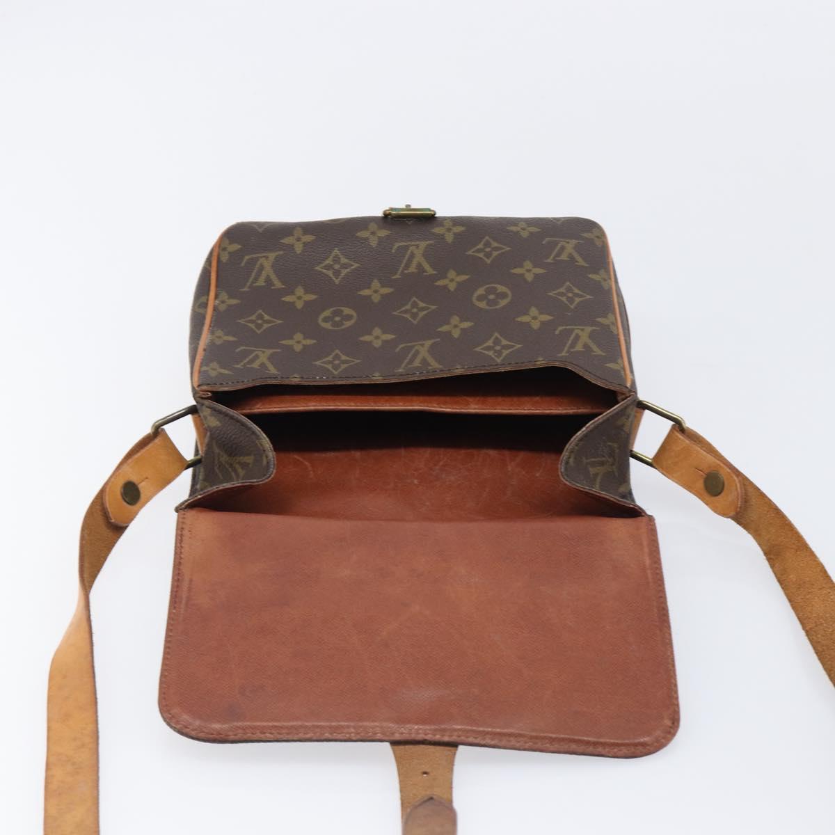 LOUIS VUITTON Monogram Cartouchiere MM Shoulder Bag M51253 LV Auth 205100