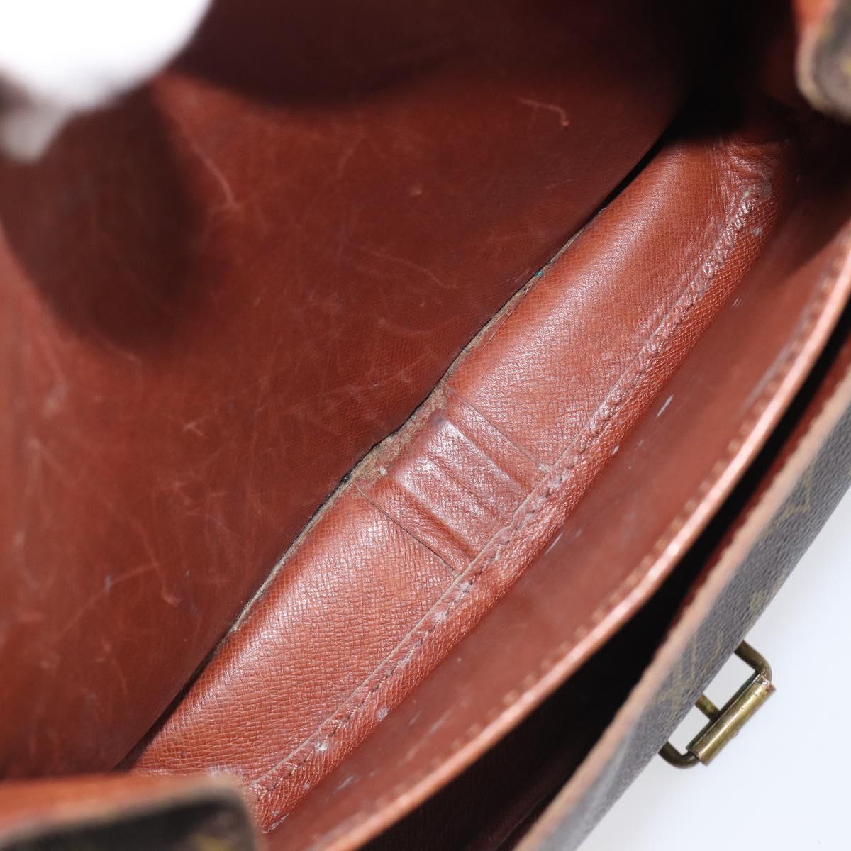 LOUIS VUITTON Monogram Cartouchiere MM Shoulder Bag M51253 LV Auth 205100