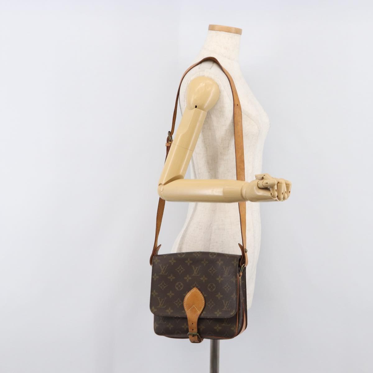 LOUIS VUITTON Monogram Cartouchiere MM Shoulder Bag M51253 LV Auth 205100