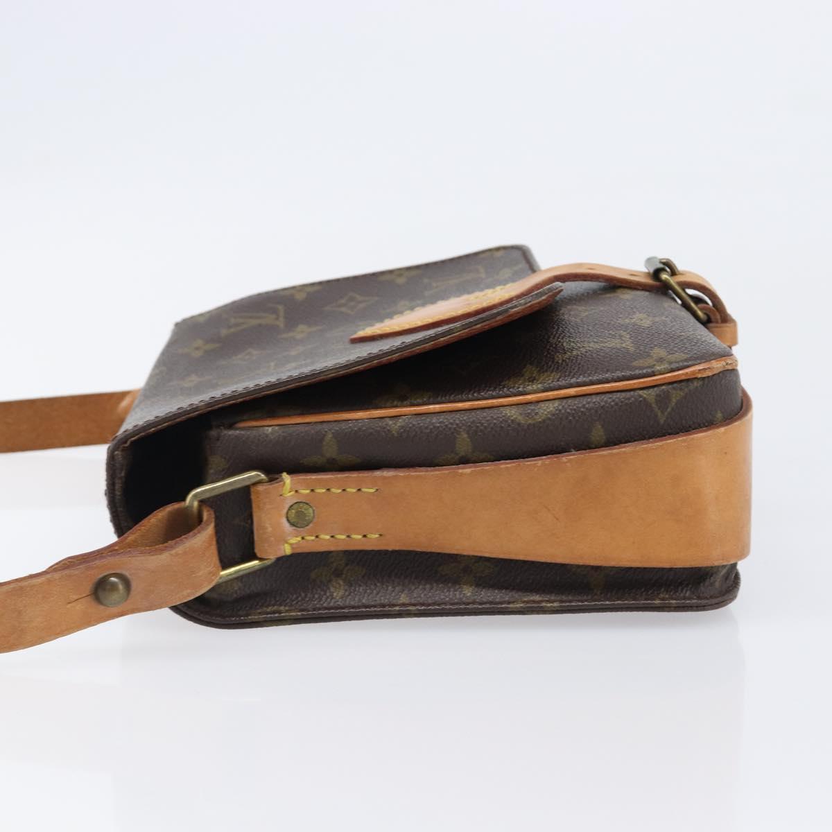 LOUIS VUITTON Monogram Cartouchiere MM Shoulder Bag M51253 LV Auth 205100