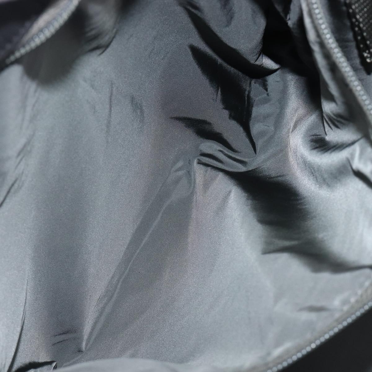 PRADA PRADA Sports Shoulder Bag Nylon Black Silver Auth 205102A