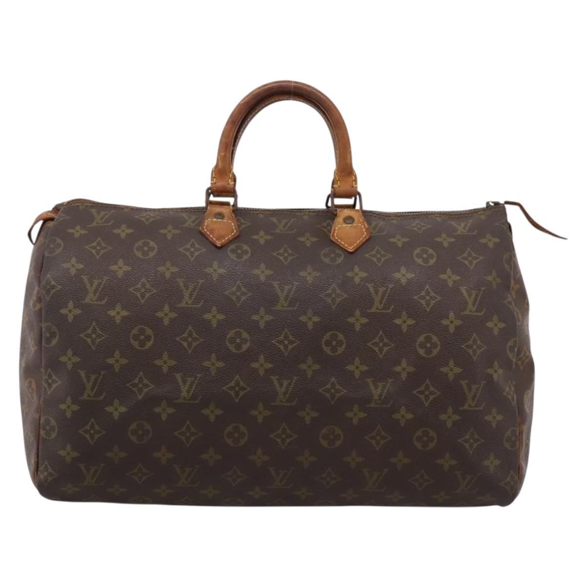 LOUIS VUITTON Monogram Speedy 40 Hand Bag M41522 LV Auth 205112