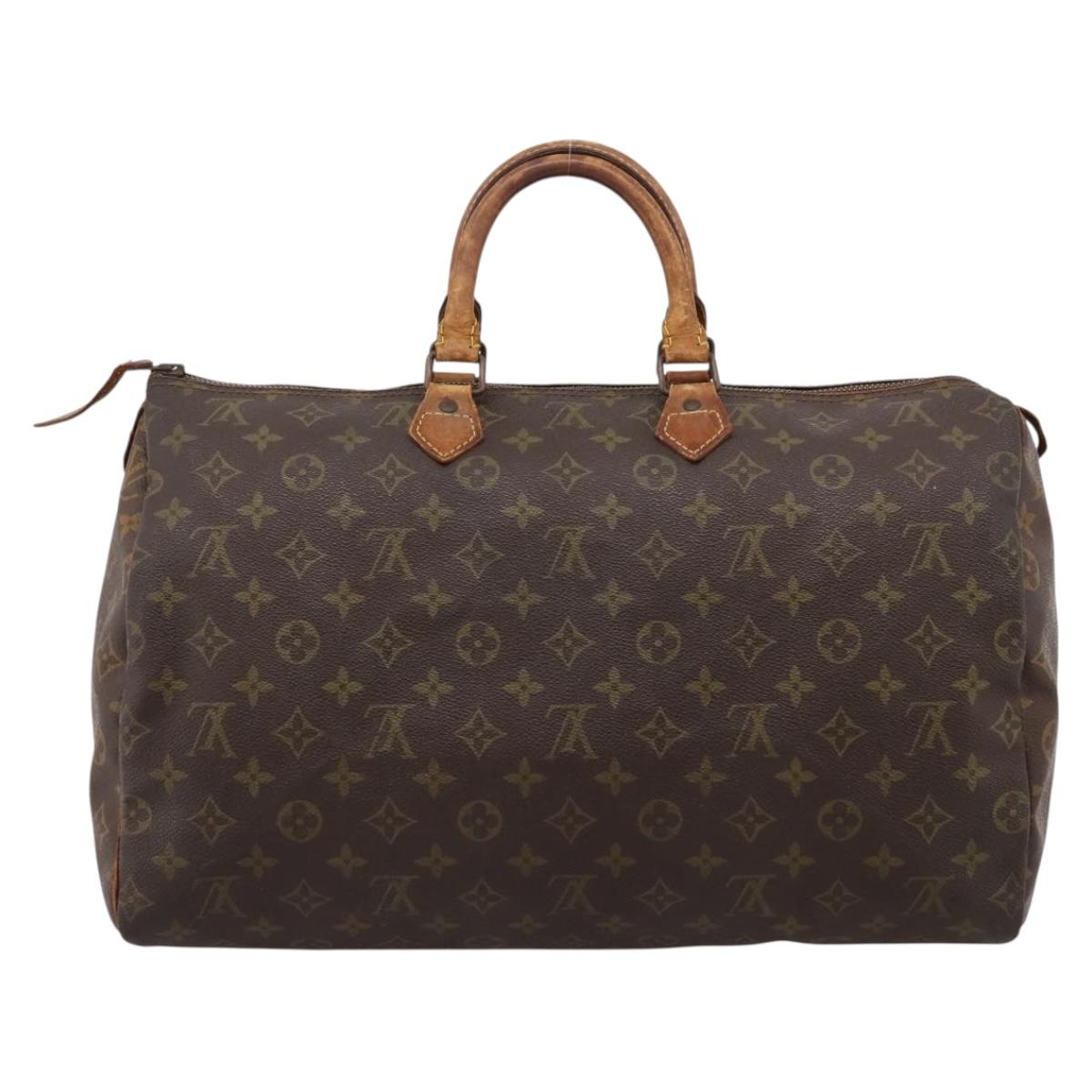 LOUIS VUITTON Monogram Speedy 40 Hand Bag M41522 LV Auth 205112