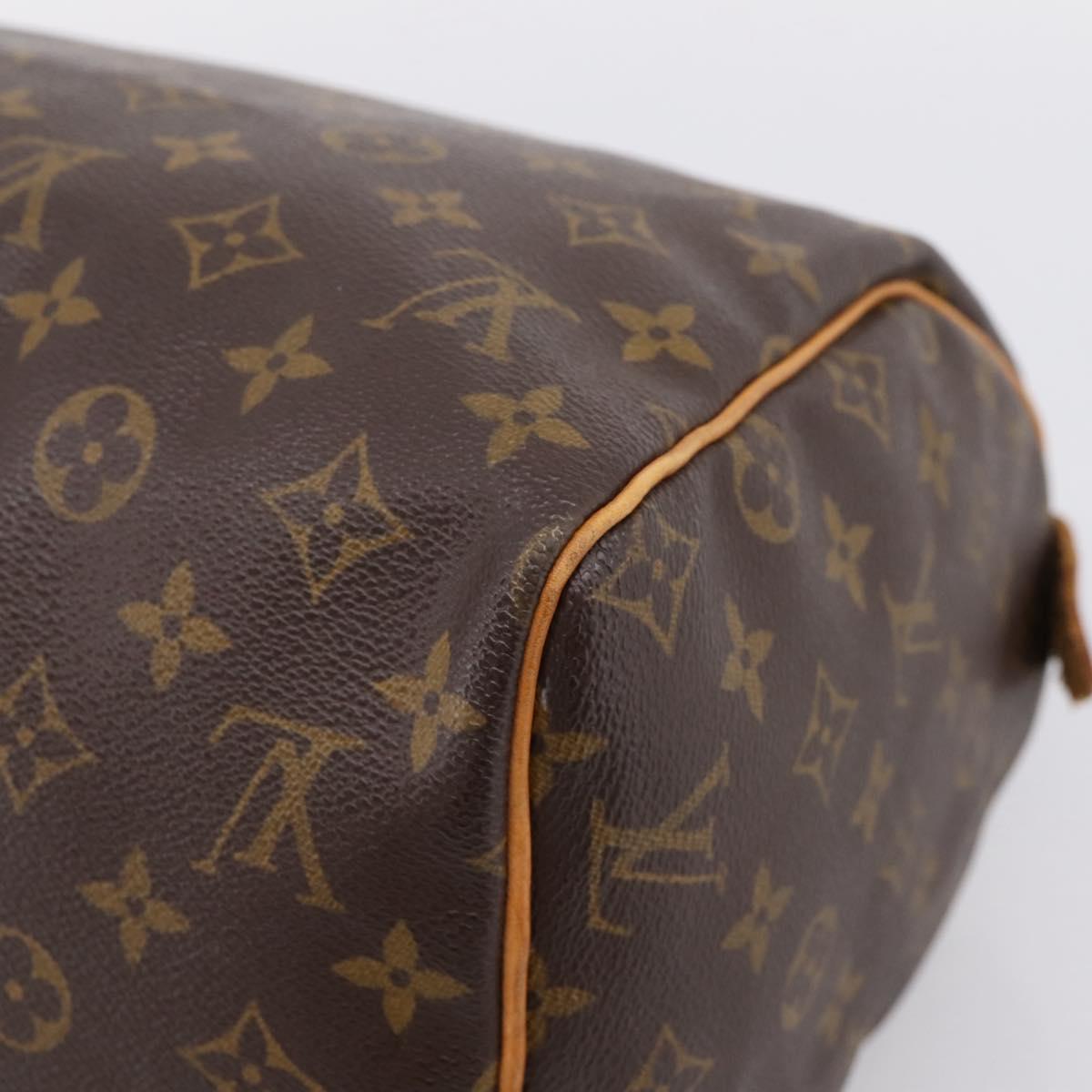 LOUIS VUITTON Monogram Speedy 30 Hand Bag M41526 LV Auth 205116V