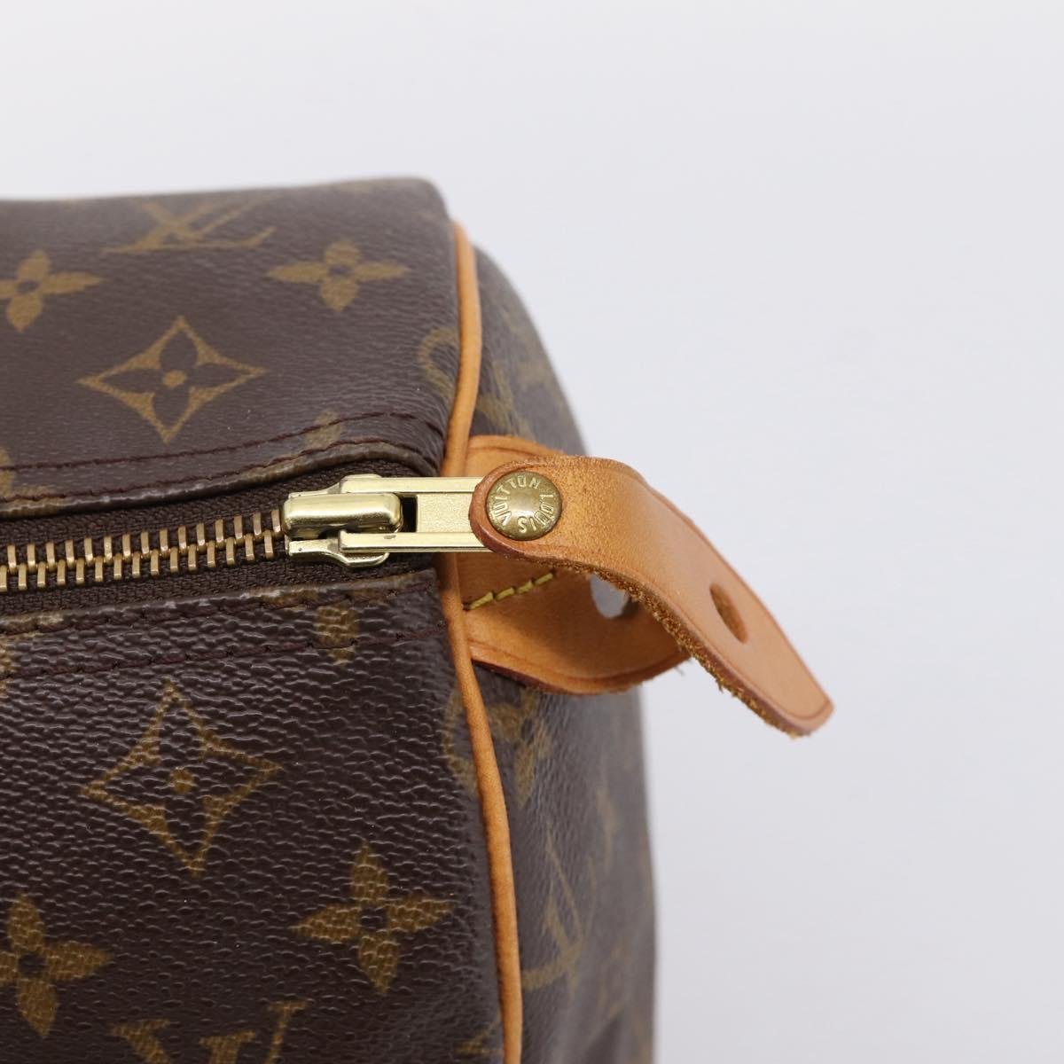LOUIS VUITTON Monogram Speedy 30 Hand Bag M41526 LV Auth 205116V