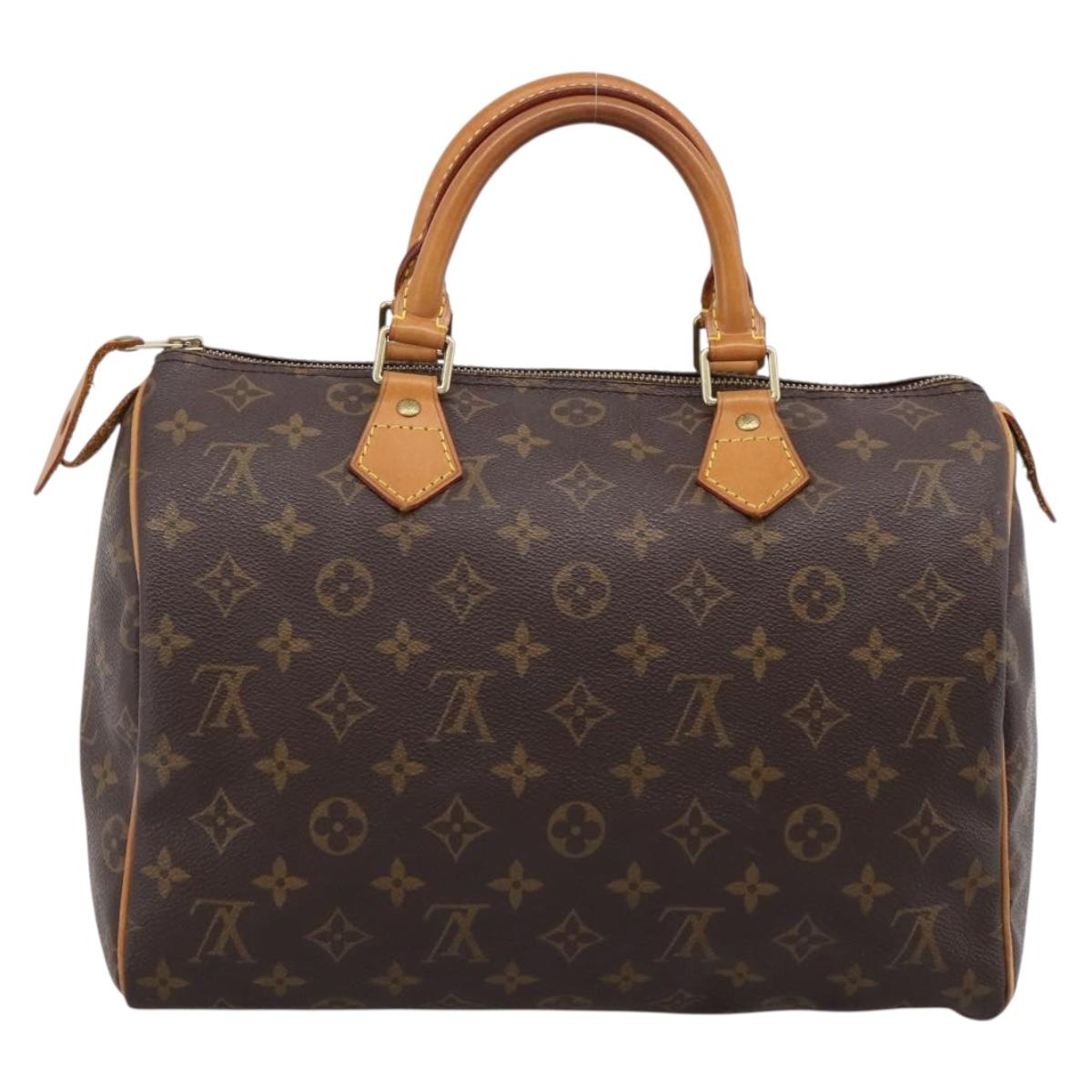 LOUIS VUITTON Monogram Speedy 30 Hand Bag M41526 LV Auth 205116V