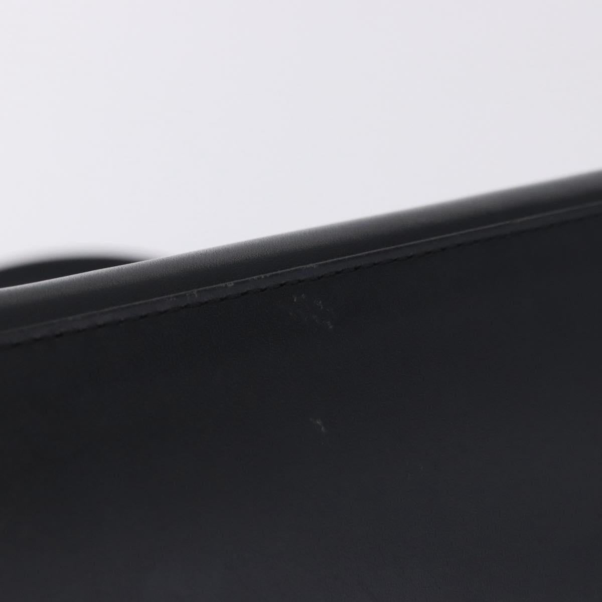 GIVENCHY Hand Bag Leather Black Auth 205120