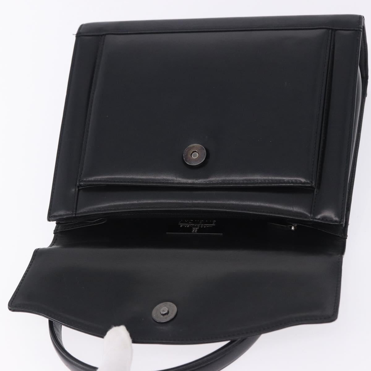 GIVENCHY Hand Bag Leather Black Auth 205120