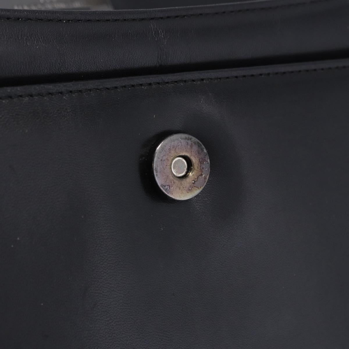 GIVENCHY Hand Bag Leather Black Auth 205120