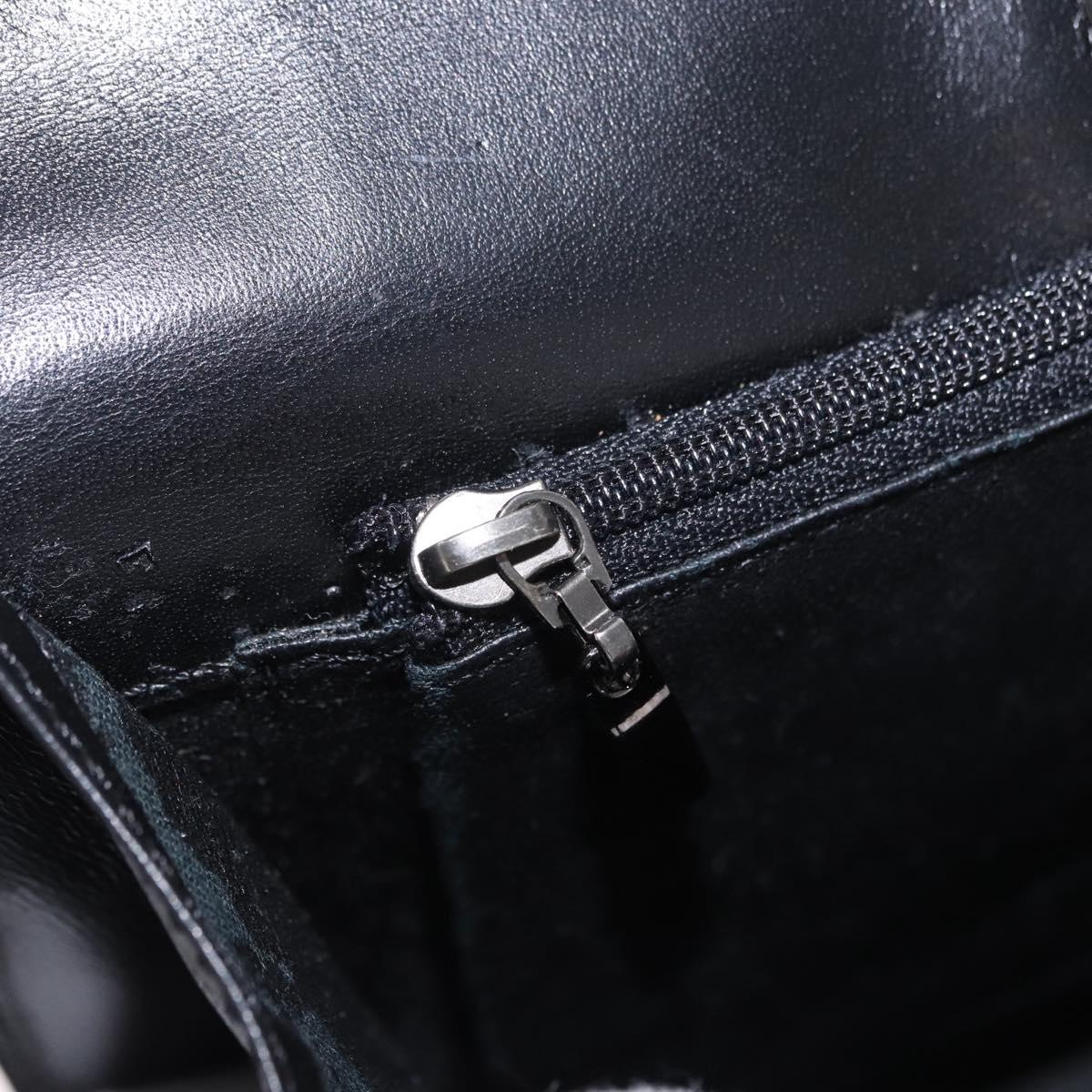 GIVENCHY Hand Bag Leather Black Auth 205120