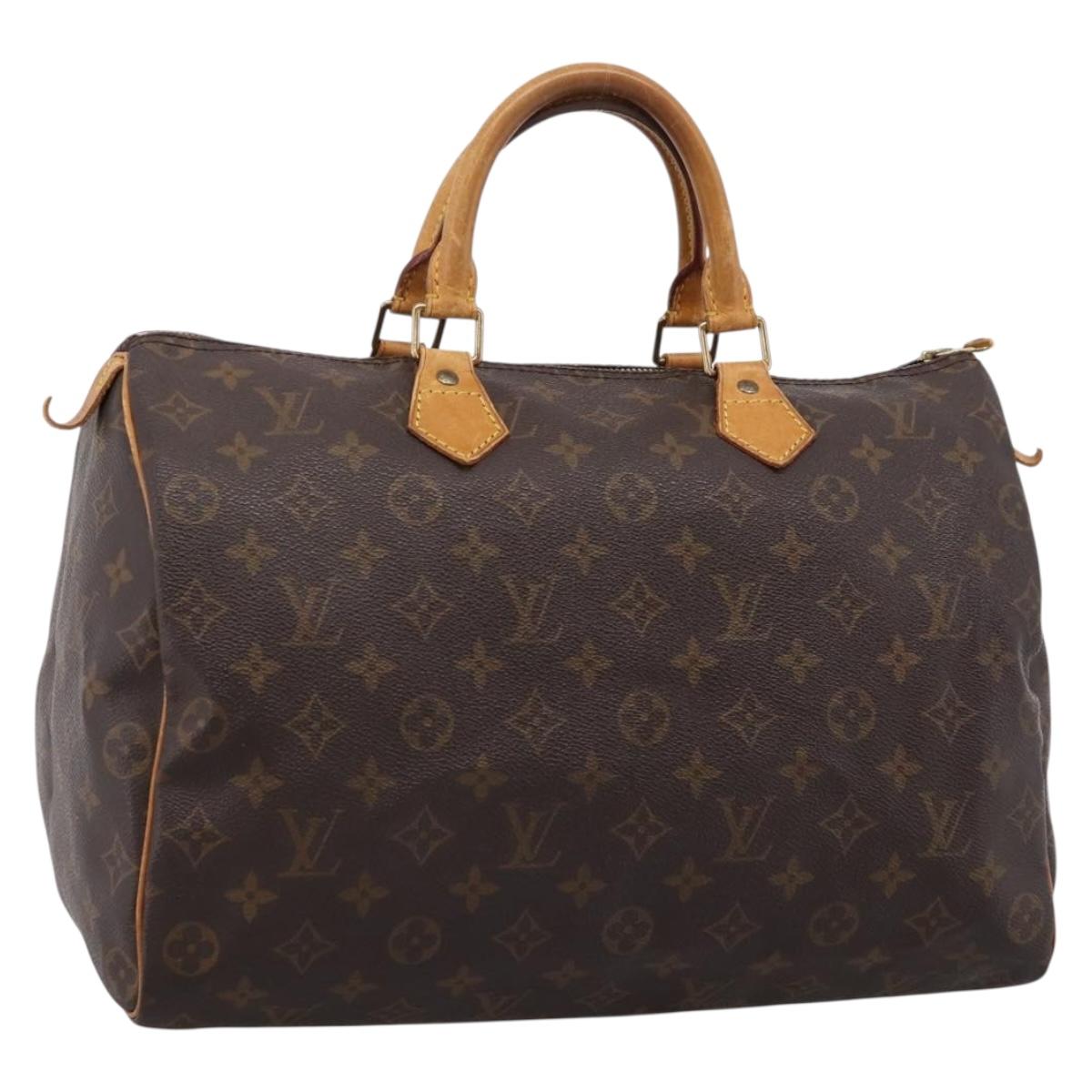 LOUIS VUITTON Monogram Speedy 35 Hand Bag M41524 LV Auth 205121