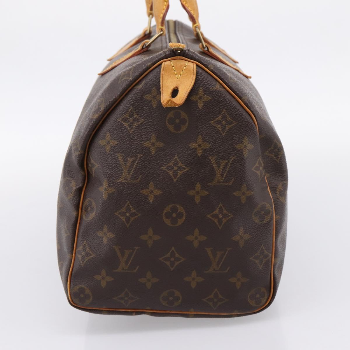LOUIS VUITTON Monogram Speedy 35 Hand Bag M41524 LV Auth 205121