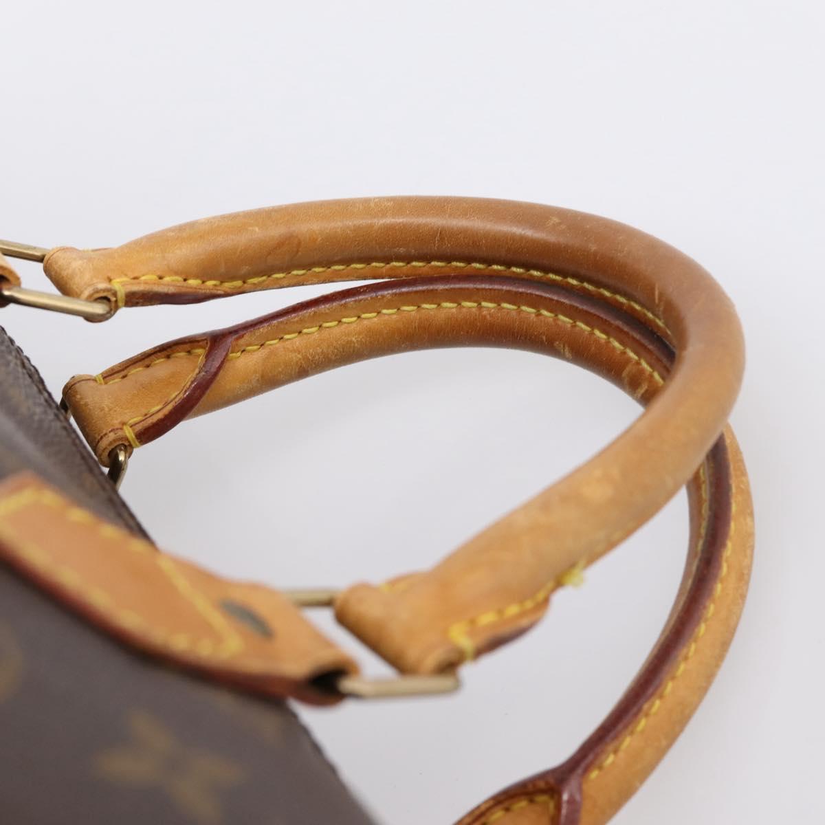 LOUIS VUITTON Monogram Speedy 35 Hand Bag M41524 LV Auth 205121