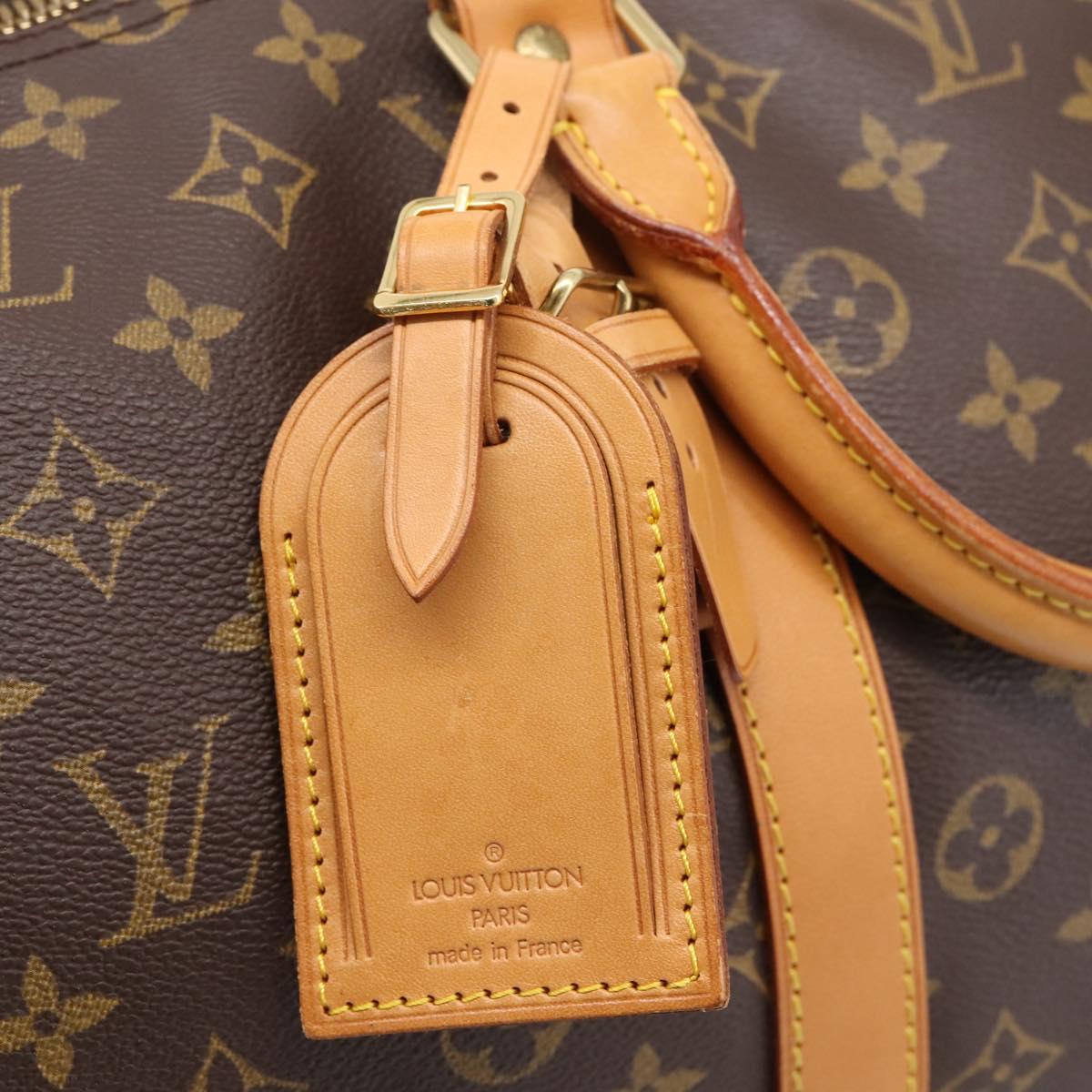 LOUIS VUITTON Monogram Keepall Bandouliere 55 Boston Bag M41414 Auth 205124SAV