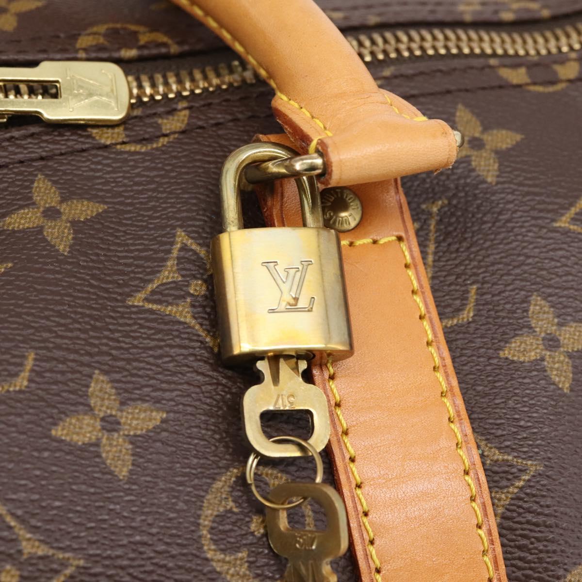 LOUIS VUITTON Monogram Keepall Bandouliere 55 Boston Bag M41414 Auth 205124SAV