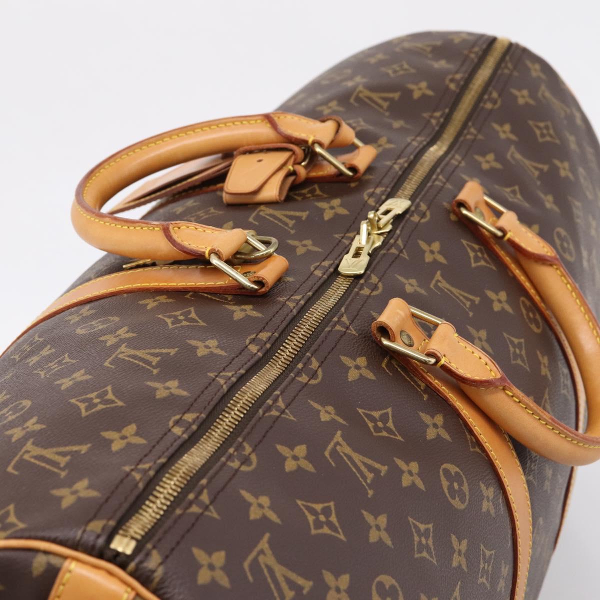 LOUIS VUITTON Monogram Keepall Bandouliere 55 Boston Bag M41414 Auth 205124SAV