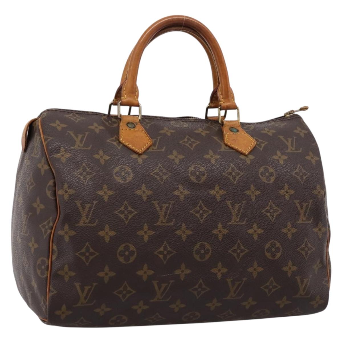 LOUIS VUITTON Monogram Speedy 30 Hand Bag M41526 LV Auth 205127