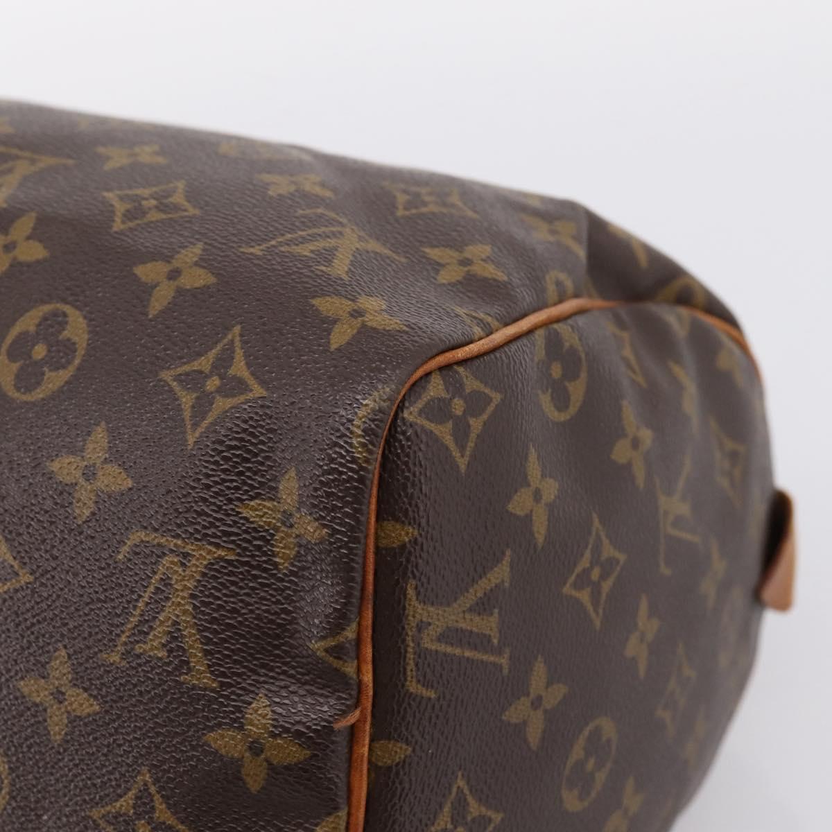 LOUIS VUITTON Monogram Speedy 30 Hand Bag M41526 LV Auth 205127